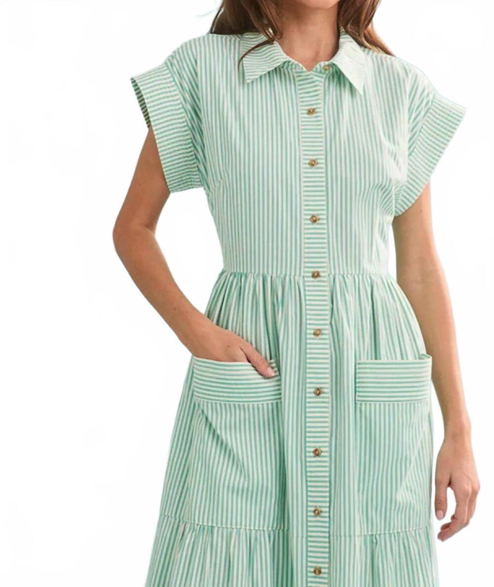 NEW HUNTER BELL sarah dress in saltwater - Picture 3 of 3
